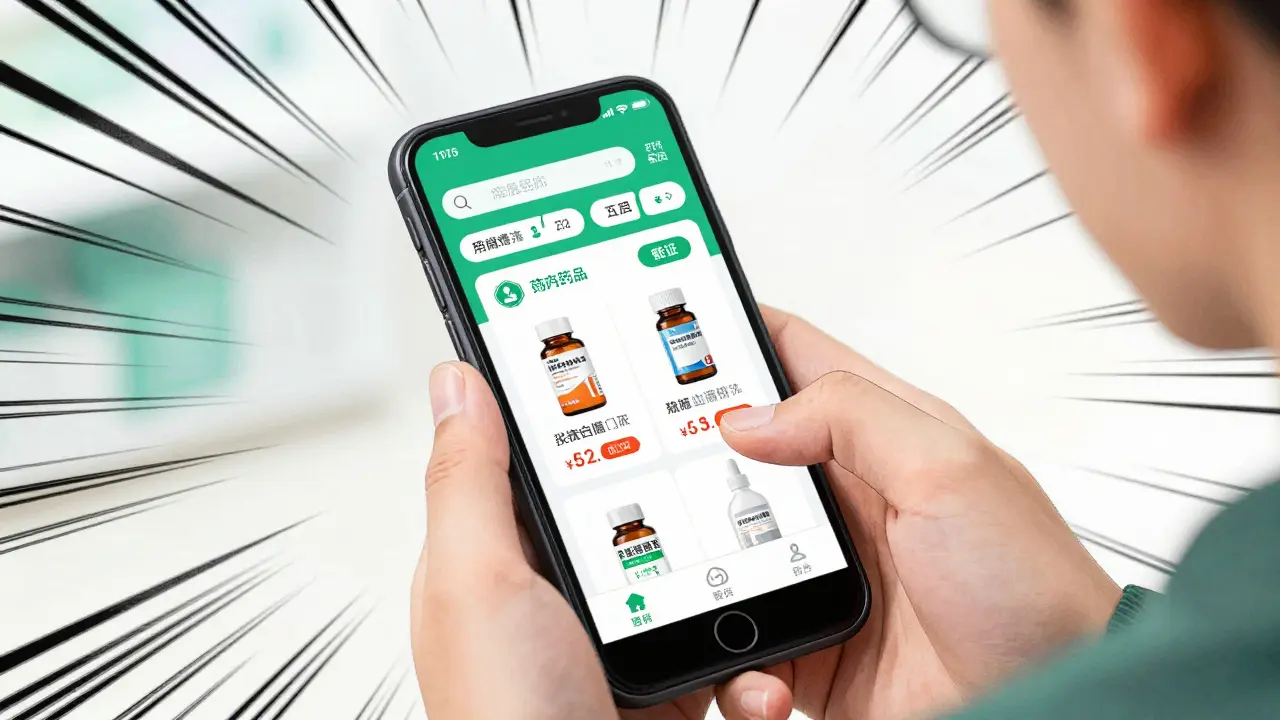 Comparing branded and generic medication prices on a mobile app